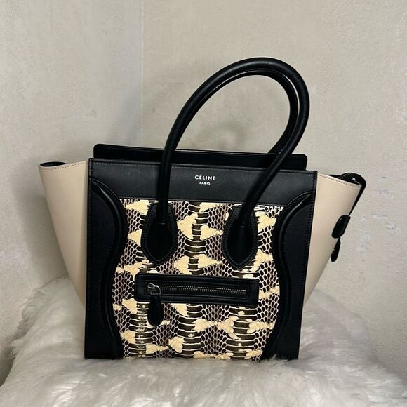 💯Authentic Celine Water Snake Leather Micro Luggage Handbag🍀 - Picture 9 of 17